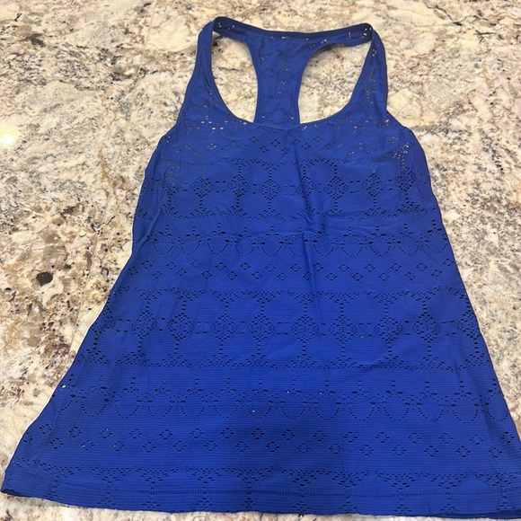 COPY - Dark blue mesh women’s athletic top size small - Picture 1 of 2